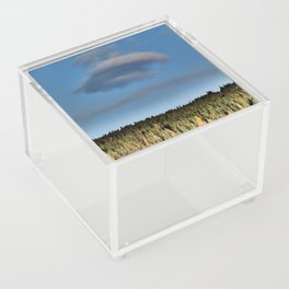 Scottish Highlands Impressive Cloud over a Pine Forest in I Art Acrylic Box