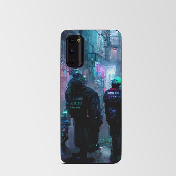 Cyberpunk Alleyway Android Card Case