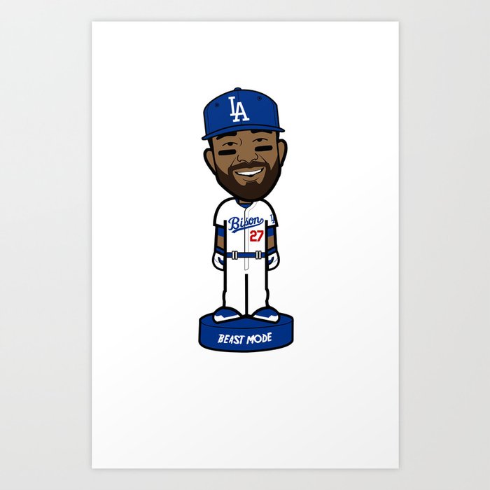 THE VICTRS "The Bison" Bobble Toon Art Print