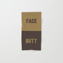 Funny face butt gag gift Hand & Bath Towel | Problem Solving, Joke, Personalised, Birthday, Gag, Simple, Cute, Solution, Husband, Dad 