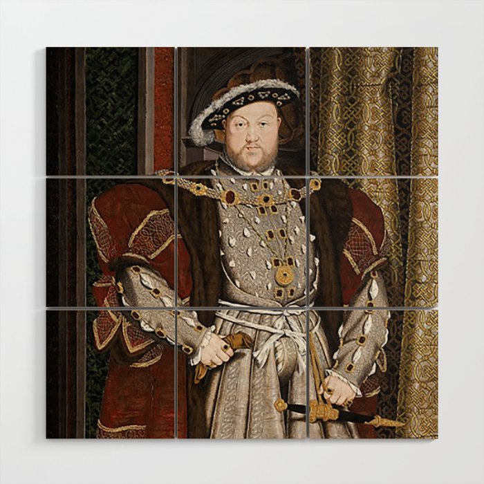 King Henry 8th of England. Wood Wall Art