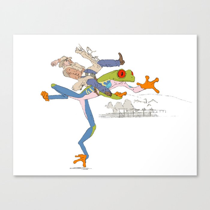 Frog Wranglers  Canvas Print