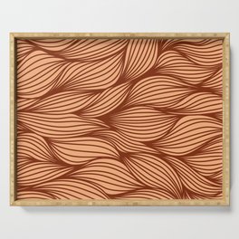 Almond Abstract Serving Tray