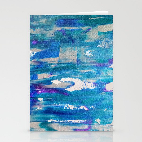 Abstract Blue Stationery Cards