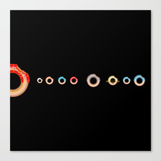 Solar System Donuts Canvas Print