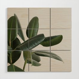 Rubber plant Wood Wall Art