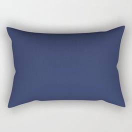 Solid Color Pantone Blue Depth 19-3940 Rectangular Pillow