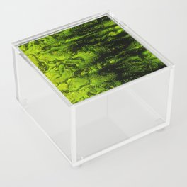 Green Jungle Glitch Distortion Acrylic Box