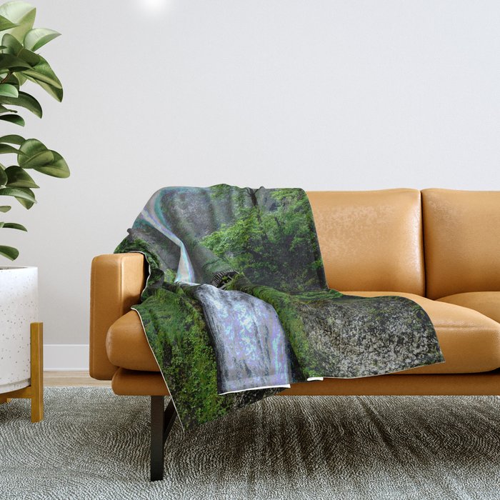Multnomah Falls Oregon  Throw Blanket