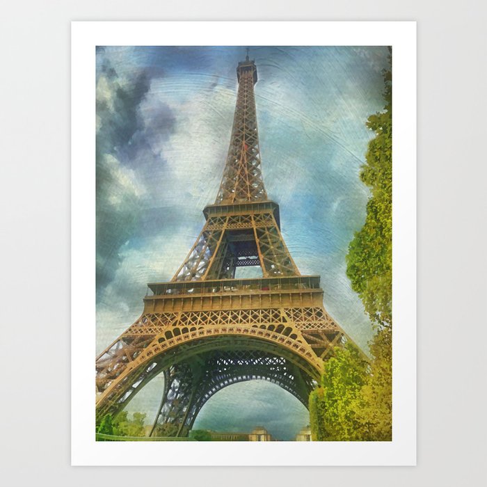 Eiffel Tower La Tour Eiffel Art Print By Judypalkimas Society6 Eiffel Tower La Tour Eiffel Art Print By Judypalkimas Society6