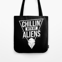 Extraterrestrial Life Alien Funny UFO Tote Bag