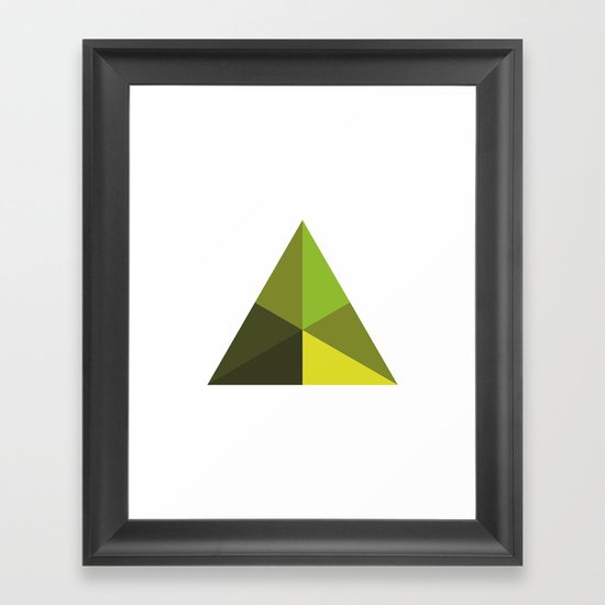 #126 Pyramid – Geometry Daily Framed Art Print