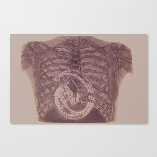 Birth Of Queen Alien Canvas Print