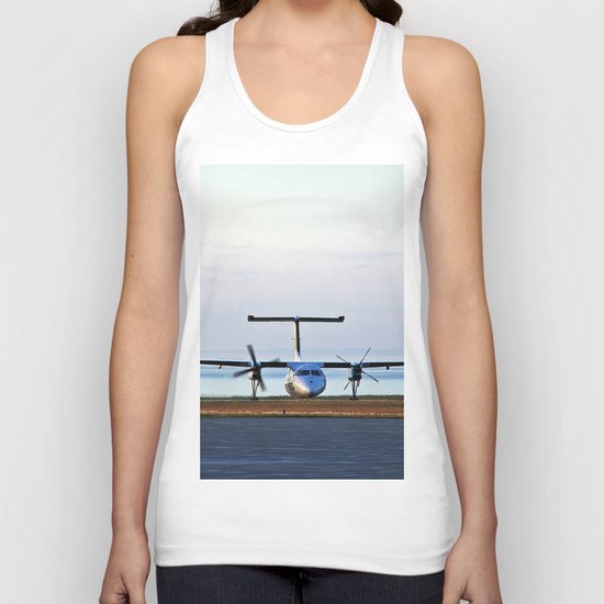 Plane Landing Unisex Tank Top