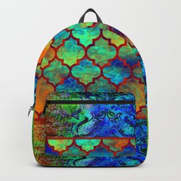Bohemian hippy colorful country design Backpack