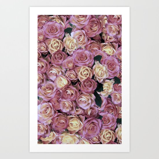 Bed of Roses Art Print