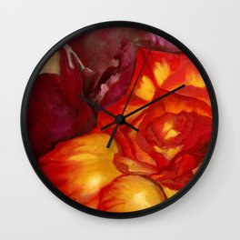 Amber Glow Wall Clock