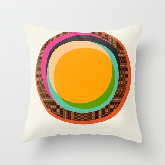 FUTURE GLOBES 001 Throw Pillow