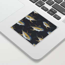 Yellowfin Tuna Pattern Sticker