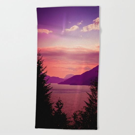 Sunset Sea to Sky Beach Towel