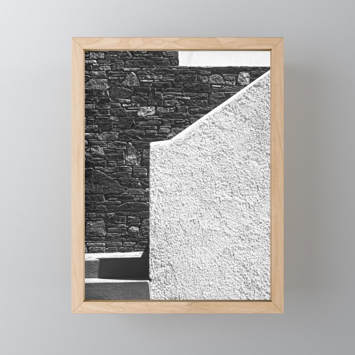 Wall textures Framed Mini Art Print