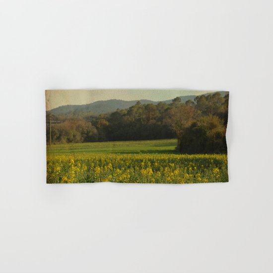 Once Upon a Time a Field of Flowers Hand & Bath Towel