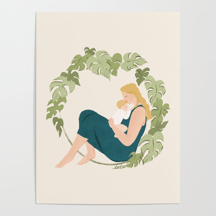 Maternal Bond (Blond) Poster