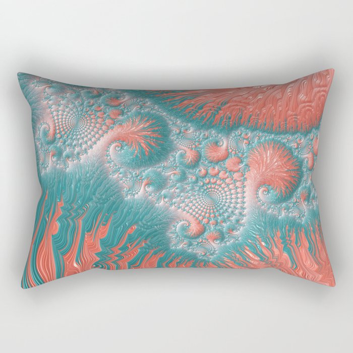 Coral top reef pillows