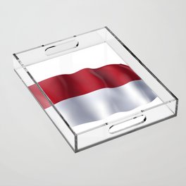 Indonesia flag Acrylic Tray