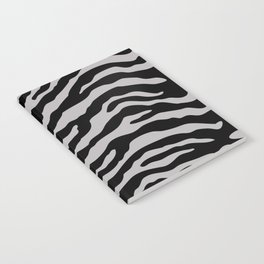 Black and Gray Zebra Notebook