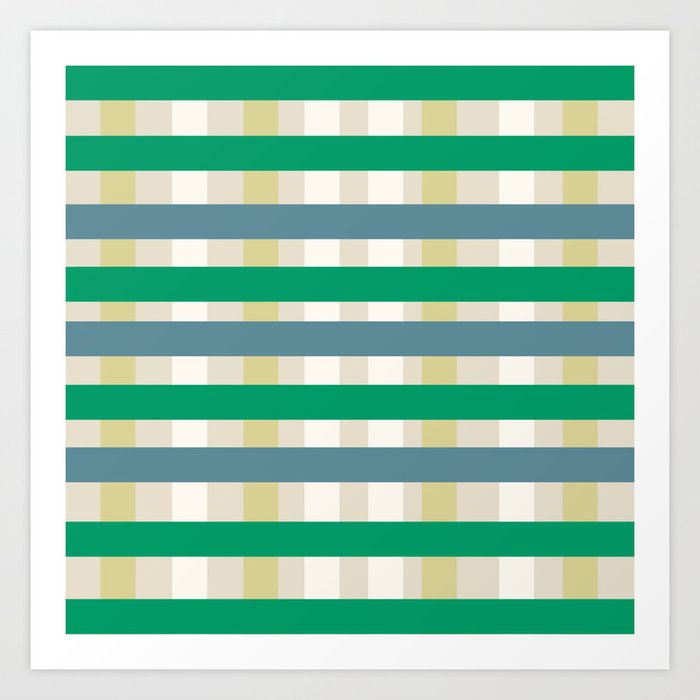 Checkered weave pattern 02 Art Print