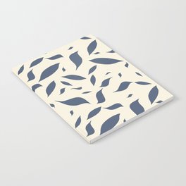 Minimalistic scattered leaf pattern Notebook