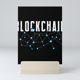 Crypto Bitcoin Currency Money Blockchain Btc Mini Art Print