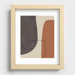 Modern Abstract Shapes #2 Recessed Framed Print
