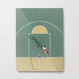 Street Basketball  Metal Print