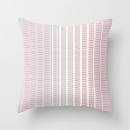 Stripes meet Stripes Composition Artwork 01 Color 01 Throw Pillow