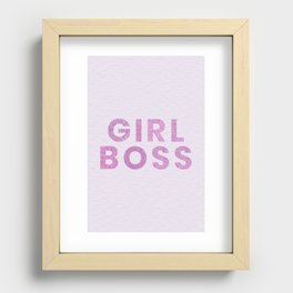 Girl Boss Recessed Framed Print