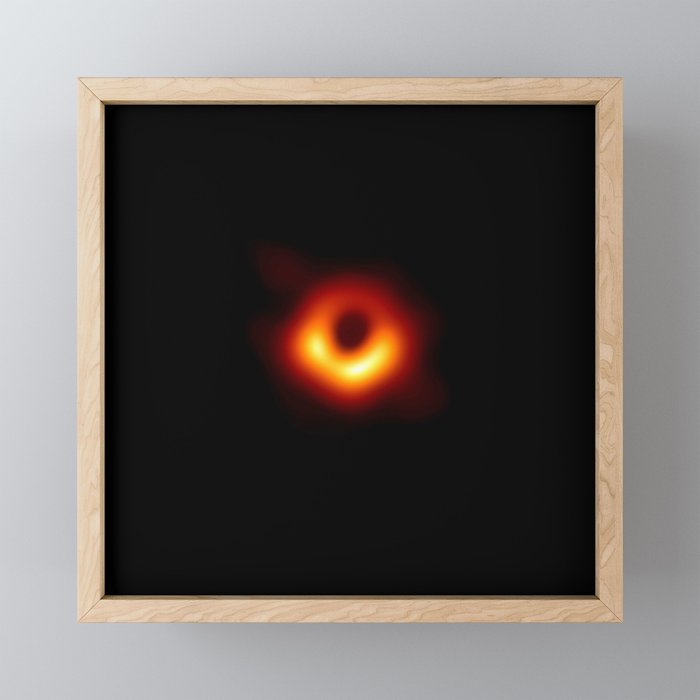 black hole : the first picture. Framed Mini Art Print