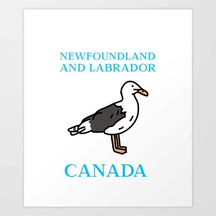 Newfoundland and Labrador, Seagull Art Print