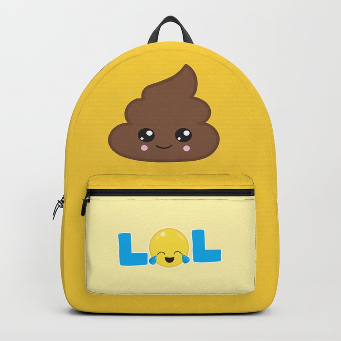 poop emoji backpack