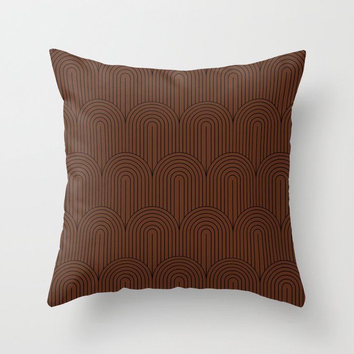 Art Deco Arch Pattern LVI Throw Pillow
