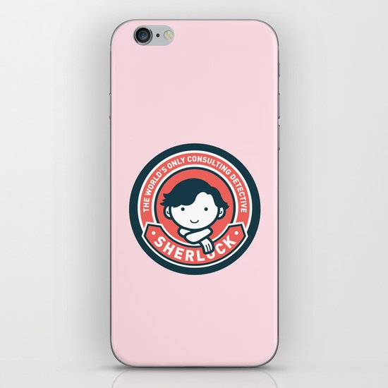 Sherlock - Cute Sherlock Holmes in Red iPhone Skin