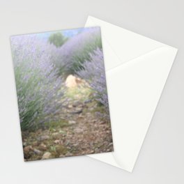 The Path Through Lavender Landscape Photograph Stationery Card