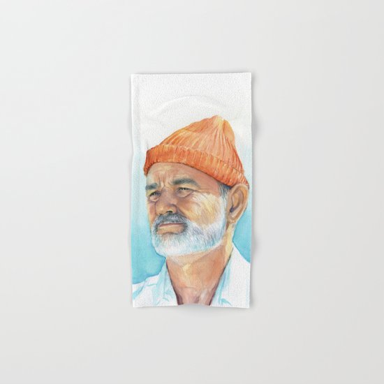 Bill Murray as Steve Zissou Portrait Art Hand & Bath Towel