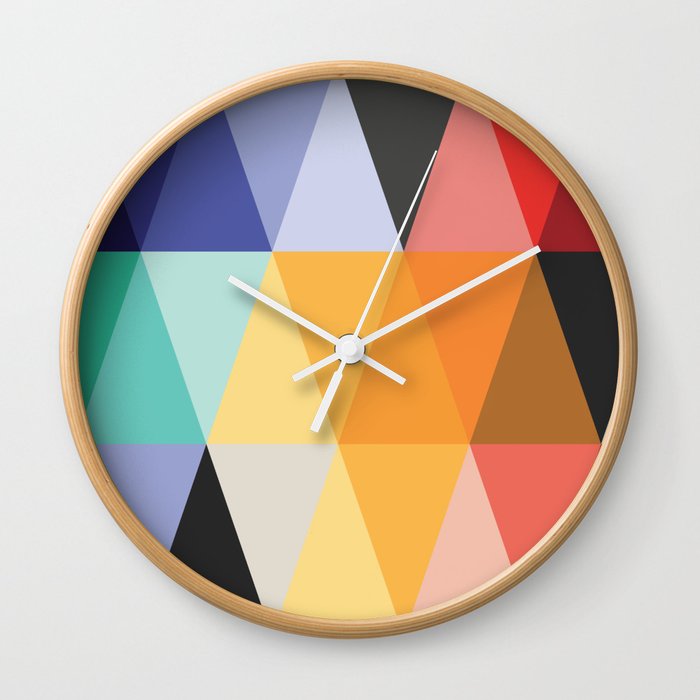 Mid-Century Modern Color Story Wall Clock