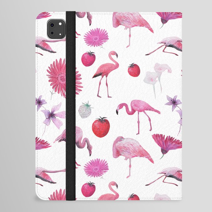 Flamingos, Fruit and Flowers iPad Folio Case