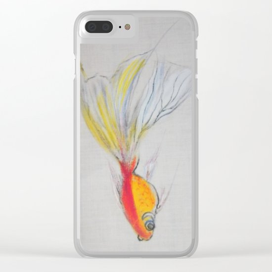 Goldfish Pond (close up#1) Clear iPhone Case