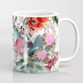 Floral illustration with field flowers  in vintage style Coffee Mug | Garden, Fashion, Decorative, Poppy, Bloom, Artistic, Flowers, Spring, Meadow, Field 