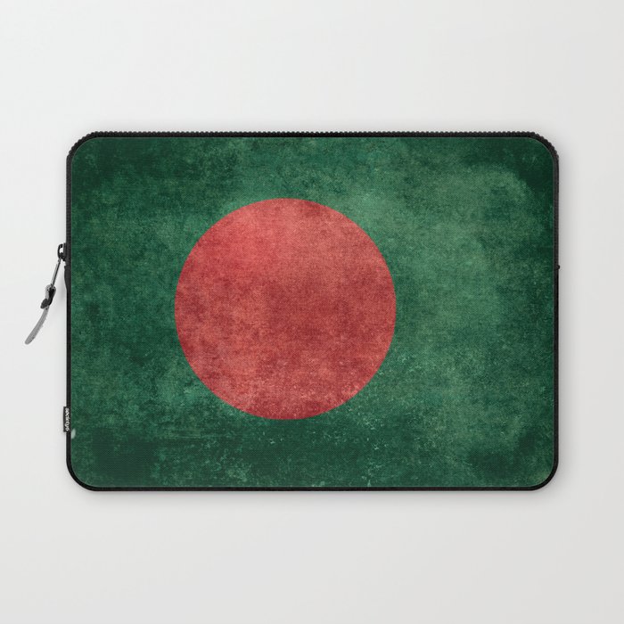 Flag of Bangladesh, Grungy style Laptop Sleeve
