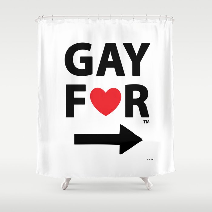 Gay For This Guy Shower Curtain By Gayforamerica Society6